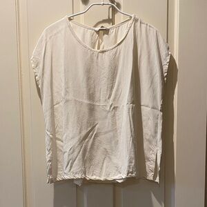 Elizabeth Suzann Ivory Silk Josephine Top, sz S